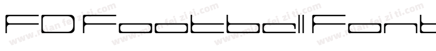 FD Football Font 8 RegularVersion 1字体转换